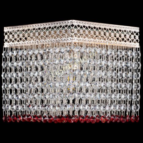 Люстра Квадрат Венеция №1 красная в Новокузнецке Люстра Квадрат Венеция №1 красная в Новокузнецке