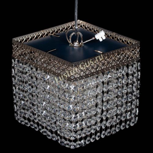 Люстра Квадрат Венеция №1 синяя в Новокузнецке Гусь Хрустальный