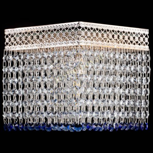 Люстра Квадрат Венеция №1 синяя в Новокузнецке Гусь Хрустальный