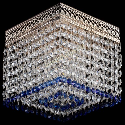 Люстра Квадрат Венеция №1 синяя в Новокузнецке Гусь Хрустальный