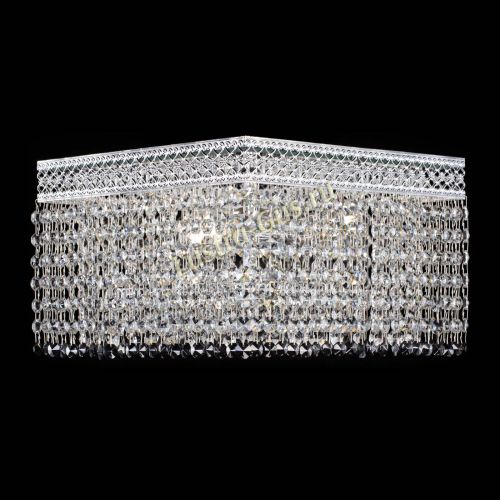 Люстра Квадрат Венеция №3 черная в Новокузнецке Гусь Хрустальный