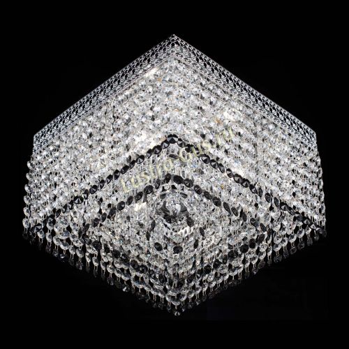 Люстра Квадрат Венеция №3 черная в Новокузнецке Гусь Хрустальный