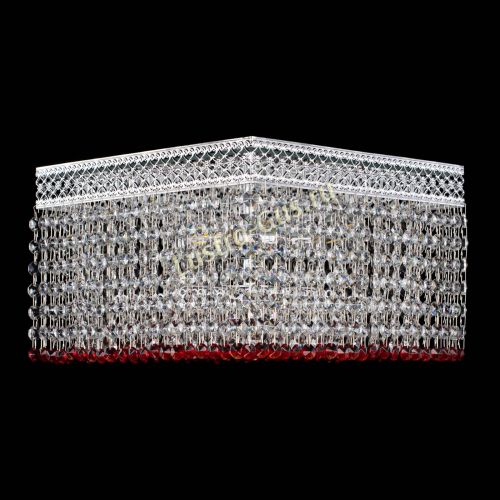 Люстра Квадрат Венеция №3 красная в Новокузнецке Люстра Квадрат Венеция №3 красная в Новокузнецке