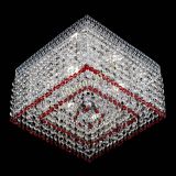 Люстра Квадрат Венеция №3 красная в Новокузнецке Люстра Квадрат Венеция №3 красная в Новокузнецке