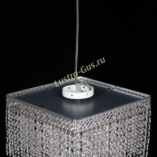 Люстра Квадрат Венеция №3 черная в Новокузнецке Гусь Хрустальный