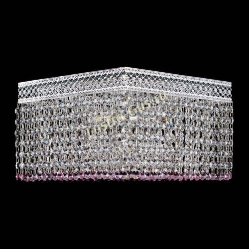 Люстра Квадрат Венеция №3 розовая в Новокузнецке Люстра Квадрат Венеция №3 розовая в Новокузнецке