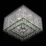 Люстра Квадрат Венеция №3 зеленая в Новокузнецке