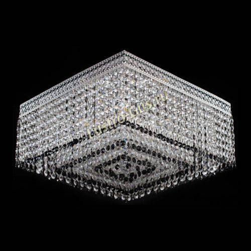 Люстра Квадрат Венеция №5 черная в Новокузнецке Гусь Хрустальный