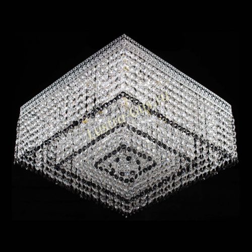 Люстра Квадрат Венеция №5 черная в Новокузнецке Гусь Хрустальный