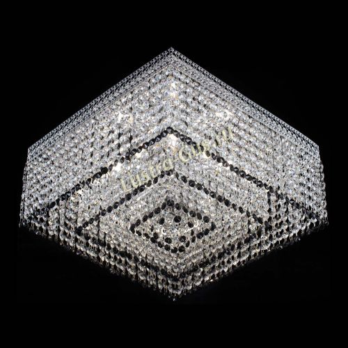 Люстра Квадрат Венеция №5 черная в Новокузнецке Гусь Хрустальный