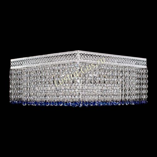 Люстра Квадрат Венеция №5 синяя в Новокузнецке Гусь Хрустальный