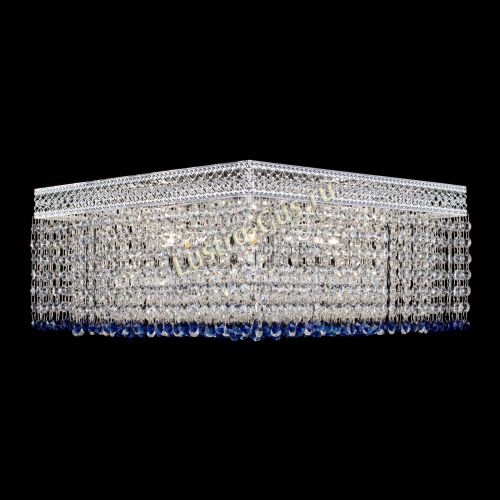 Люстра Квадрат Венеция №5 синяя в Новокузнецке Гусь Хрустальный