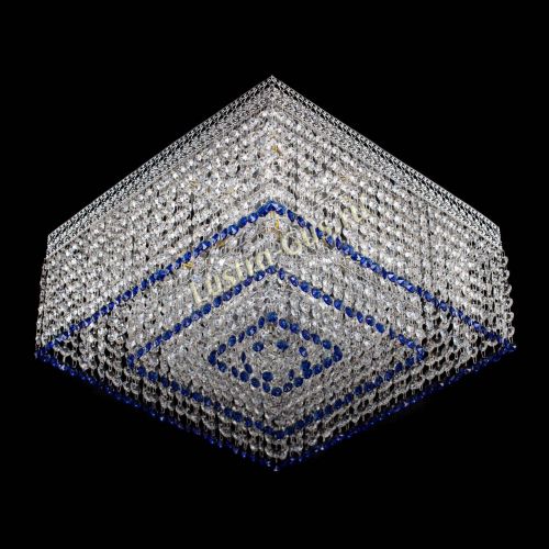 Люстра Квадрат Венеция №5 синяя в Новокузнецке Гусь Хрустальный