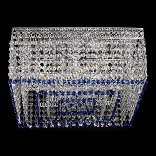 Люстра Квадрат Венеция №5 синяя в Новокузнецке Гусь Хрустальный