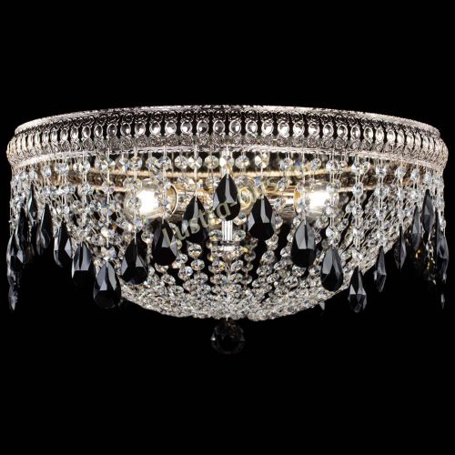 Люстра Лацио №5 журавлик черная в Новокузнецке Гусь Хрустальный