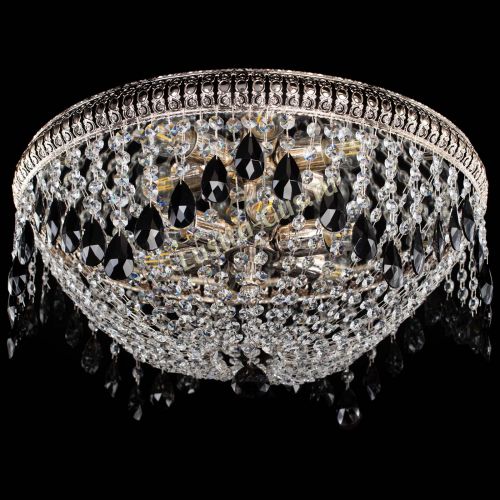 Люстра Лацио №5 журавлик черная в Новокузнецке Гусь Хрустальный