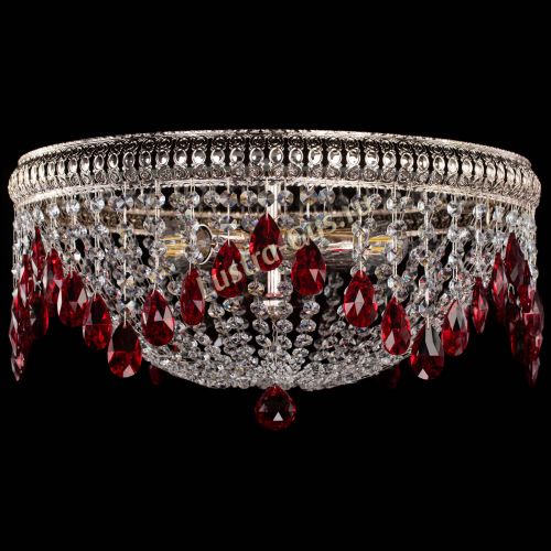 Люстра Лацио №5 журавлик красная в Новокузнецке Гусь Хрустальный