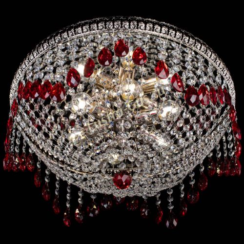 Люстра Лацио №5 журавлик красная в Новокузнецке Гусь Хрустальный