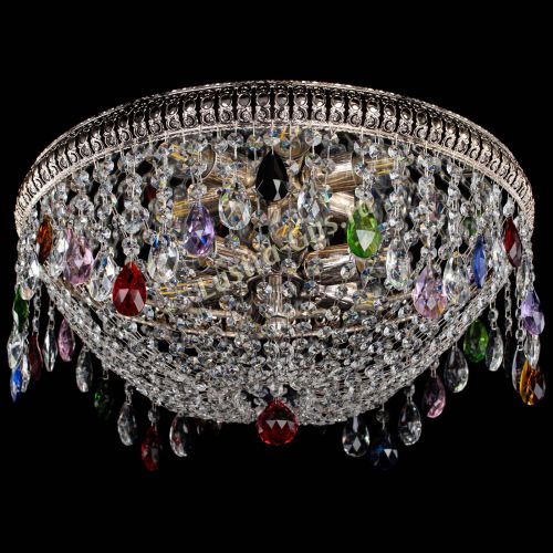 Люстра Лацио №5 журавлик разноцветная в Новокузнецке Гусь Хрустальный