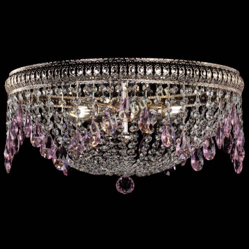 Люстра Лацио №5 журавлик розовая в Новокузнецке Гусь Хрустальный