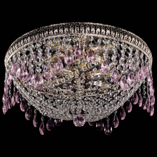 Люстра Лацио №5 журавлик розовая в Новокузнецке Гусь Хрустальный