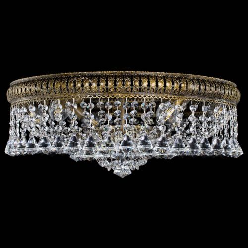 Люстра Лацио Капель Конусы под бронзу в Новокузнецке Гусь Хрустальный