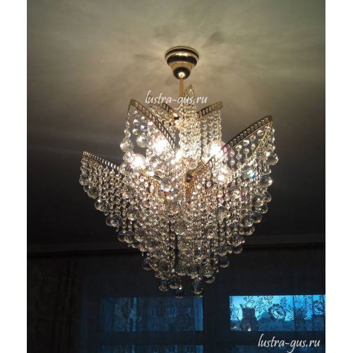 Люстра Лилия № 2 шар в Новокузнецке Гусь Хрустальный