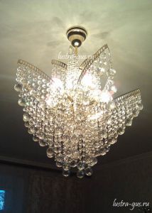 Люстра Лилия № 2 шар в Новокузнецке отзыв и фото покупателя