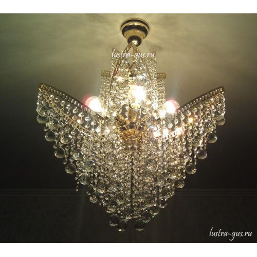 Люстра Лилия № 2 шар в Новокузнецке Гусь Хрустальный
