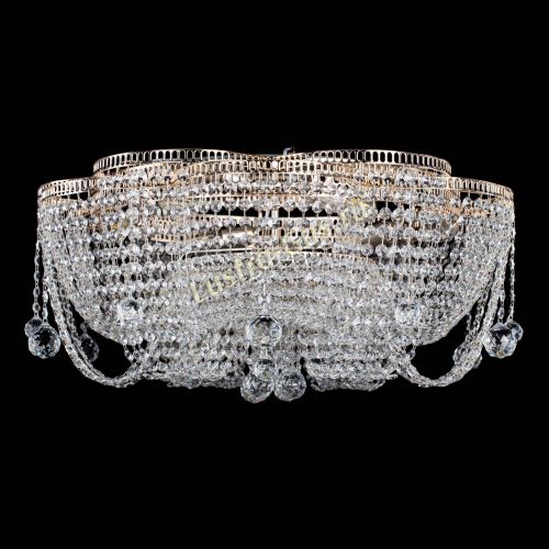 Люстра Лотос №2 700 мм шар в Новокузнецке Гусь Хрустальный