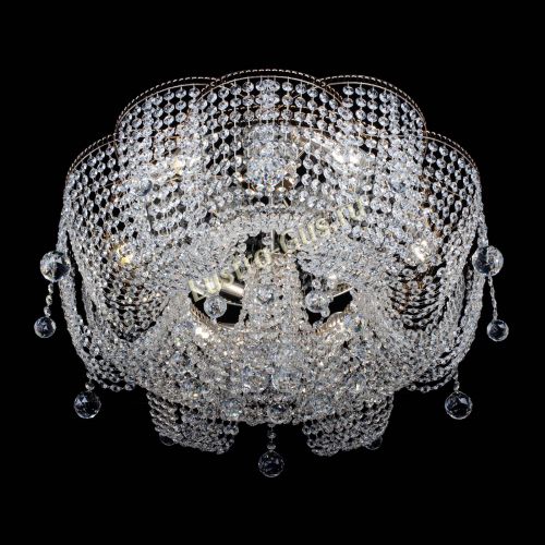 Люстра Лотос №2 700 мм шар в Новокузнецке Гусь Хрустальный