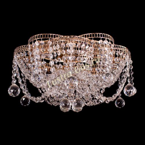 Люстра Лотос №2 шар в Новокузнецке Гусь Хрустальный