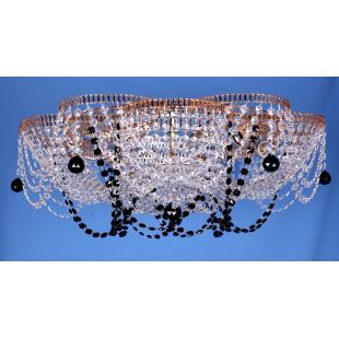 Люстра потолочная для низкого потолка Лотос Ольга цветная