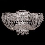 Люстра Лотос Пион, диаметр 500 мм, цвет серебро, Люстры Гусь Хрустальный Люстра Лотос Пион, диаметр 500 мм, цвет серебро, Люстры Гусь Хрустальный