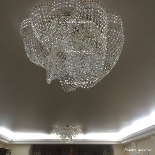 Люстра Лотос Василиса 6 ламп в Новокузнецке Гусь Хрустальный