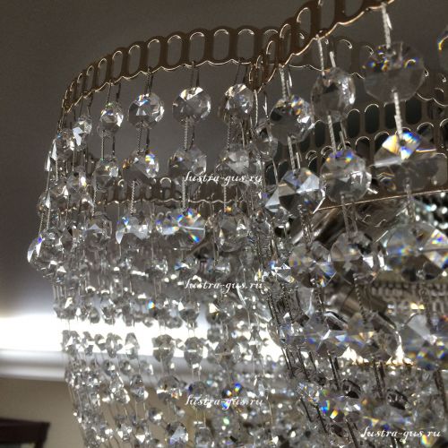 Люстра Лотос Василиса 6 ламп в Новокузнецке Гусь Хрустальный