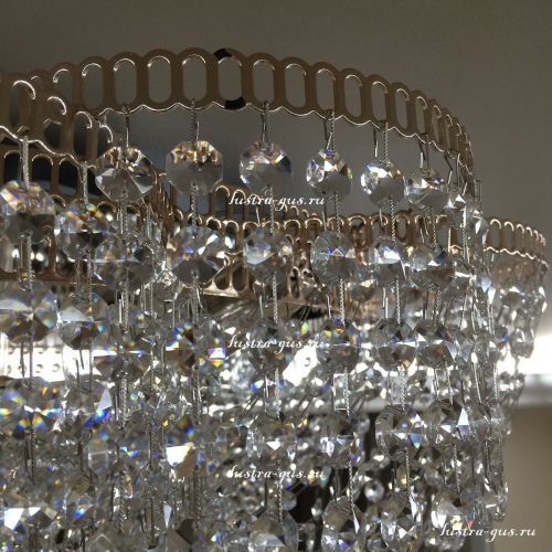 Люстра Лотос Василиса 6 ламп в Новокузнецке Гусь Хрустальный