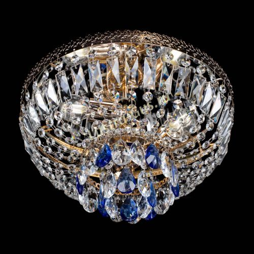 Люстра Милан Астра №3 синяя в Новокузнецке Гусь Хрустальный