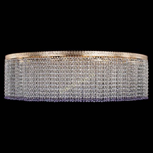 Люстра Милан капель №12 фиолетовая в Новокузнецке Гусь Хрустальный