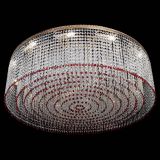 Люстра Милан капель №12 красная в Новокузнецке