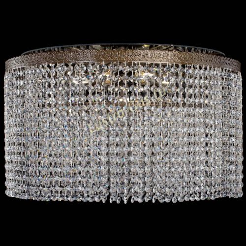 Люстра Милан капель оптикон под бронзу с зеркалом в Новокузнецке Гусь Хрустальный