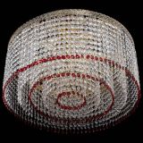 Люстра Милан капель оптикон Красная в Новокузнецке