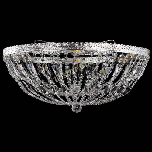 Люстра Милан Купол с пластинками №6 в Новокузнецке Гусь Хрустальный