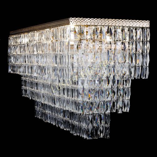 Люстра Милан Прямоугольник №8 в Новокузнецке Гусь Хрустальный