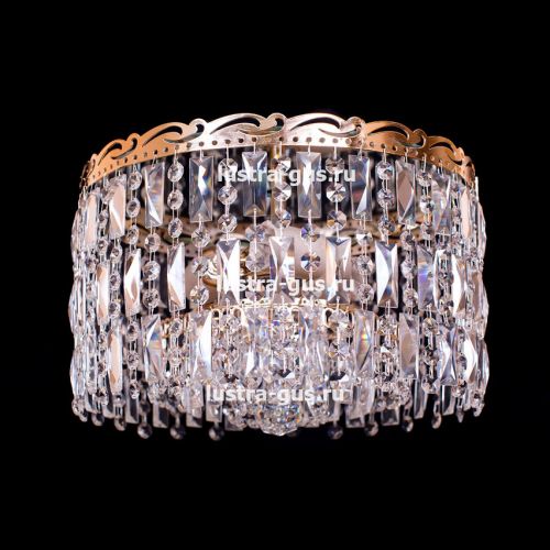 Люстра Анжелика 3 лампы + низ 3 в Новокузнецке Гусь Хрустальный