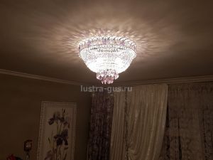 Люстра Катерина дубик цветная в Новокузнецке отзыв и фото покупателя