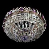 Люстра Кольцо Классика фиолетовая, диаметр 450 мм, цвет золото, Люстры Гусь Хрустальный Люстра Кольцо Классика фиолетовая, диаметр 450 мм, цвет золото, Люстры Гусь Хрустальный