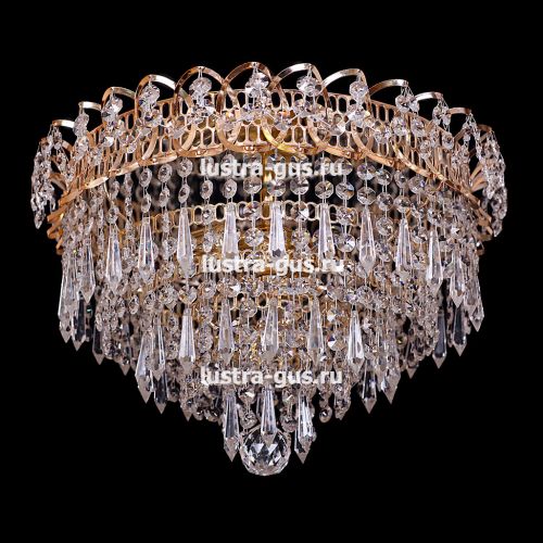 Люстра Крокус 3 лампы карандаш большой в Новокузнецке Гусь Хрустальный