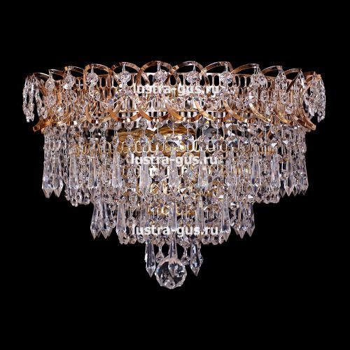 Люстра Крокус 3 лампы карандаш большой в Новокузнецке Гусь Хрустальный