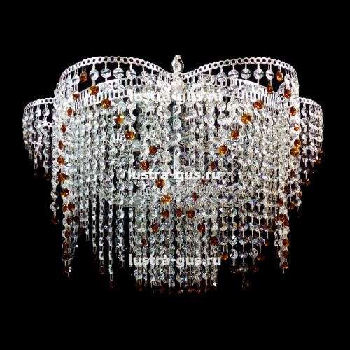 Люстра Ромашка №2 цветная в Новокузнецке Гусь Хрустальный